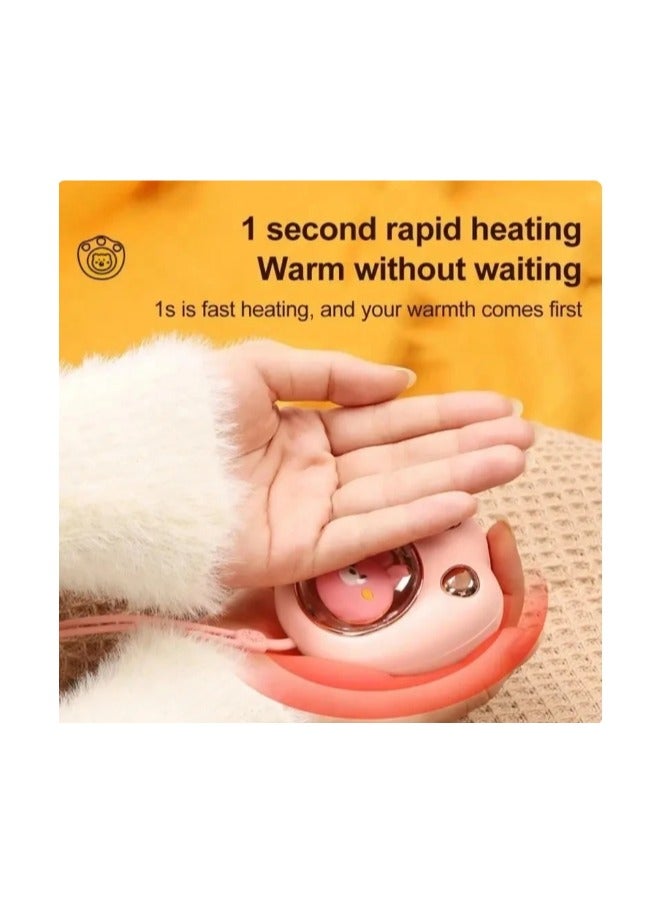 Meetion Pink Rechargeable Cute Cat Paw Electric Hand Warmer Portable and Reusable Hand Warmer with 3-6Hrs Long Lasting Heating and Colorful Lights - Image 2