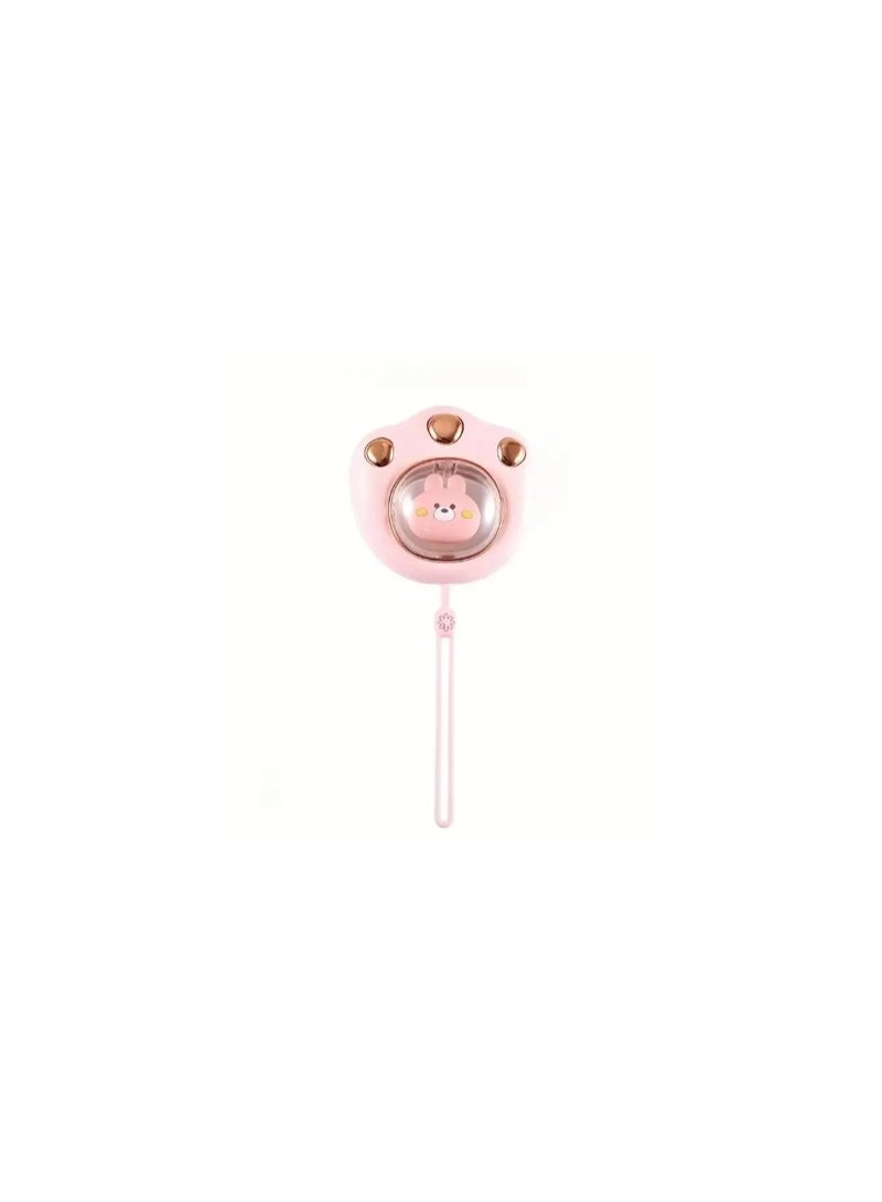 Meetion Pink Rechargeable Cute Cat Paw Electric Hand Warmer Portable and Reusable Hand Warmer with 3-6Hrs Long Lasting Heating and Colorful Lights - Image 3