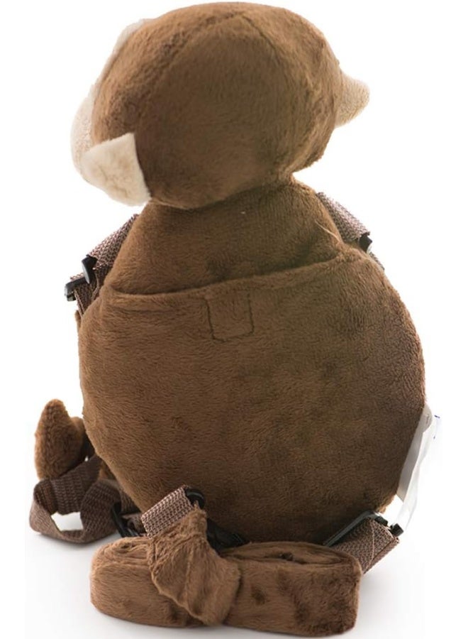 بيرهابي 2 in 1 Clever Orangutan Toddler Backpack Harness with Safety Leash for Children's Walking - Image 4