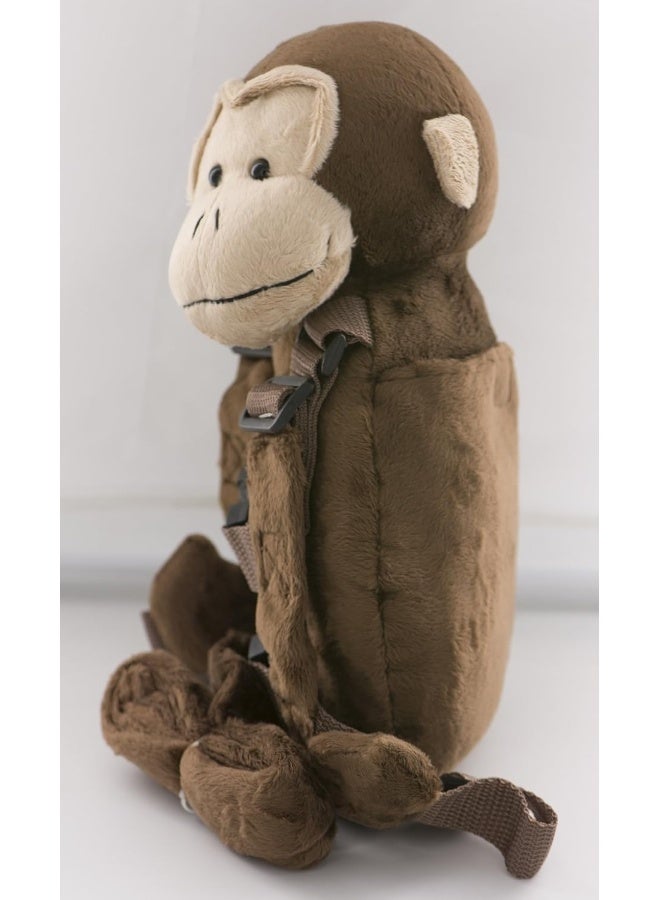 بيرهابي 2 in 1 Clever Orangutan Toddler Backpack Harness with Safety Leash for Children's Walking - Image 3