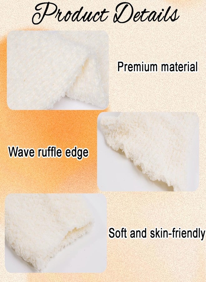 يوليو جوارب ساق يوليو الناعمة للنساء، جوارب شتوية ناعمة تصل إلى الركبة، مزينة بكشكشة، إكسسوارات أنيقة لحفلات الثمانينيات - Image 2