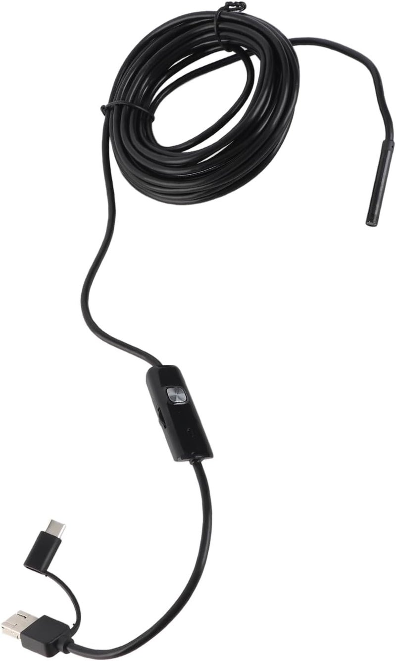 Mobile Phone Endoscope Camera 5.5mm with LED Light for Home Inspections - Image 1