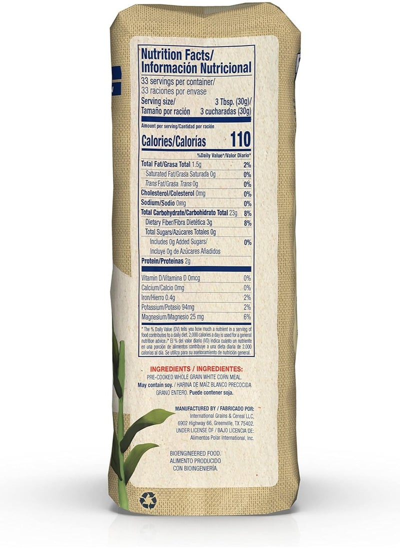 P.A.N. - Whole Grain White Corn Meal 1 Kg - Image 1