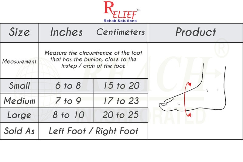 Relief Hallux Valgus Bunion Corrector Splint | Adjustable Toe Straightener with Metal Bar | Day & Night Big Toe Alignment Support | Bunion Pain Brace for Women & Men (Large Size - Left Foot) - Image 3