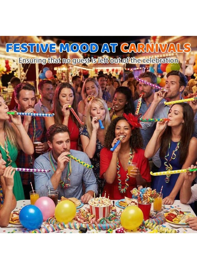Koogel Party Blower,100 Pcs Multicolor Musical Blowouts, Birthday Party Favors, New Years Party Noisemakers ,Party Blowouts Whistles, Party Blowouts, Fun Party Favors - Image 5