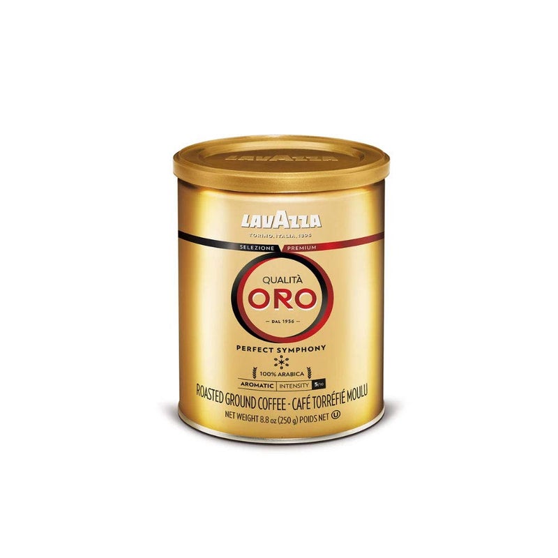 Lavazza Qualità Oro Ground Coffee, Medium Roast, 100% Arabica, 8.8 oz Tin (Pack of 6) - Image 4