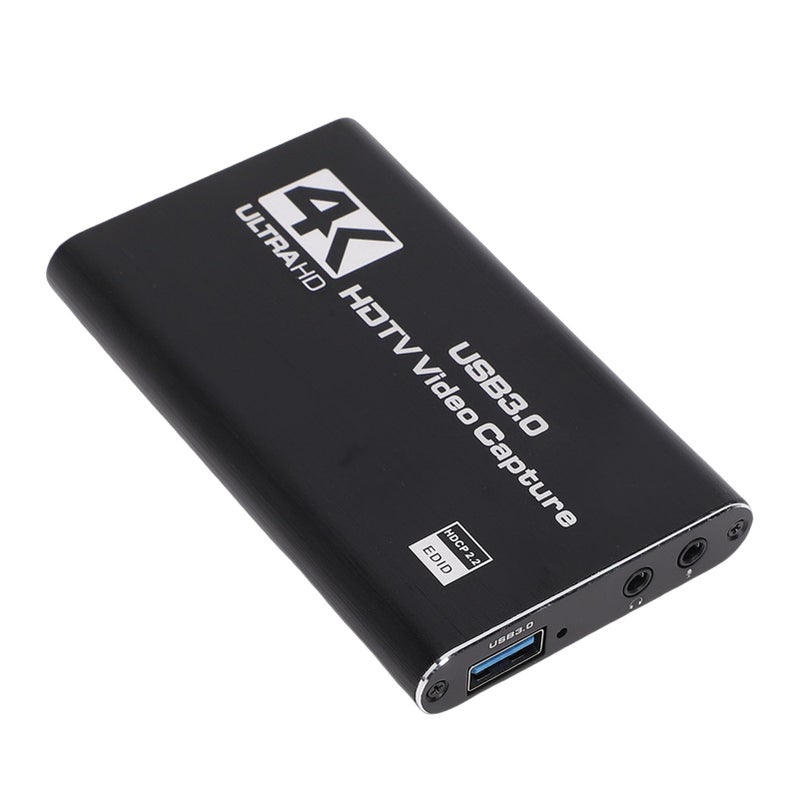 بطاقة التقاط فيديو 4K HDMI مع USB 3.0 و Loop Out بدقة 1080P و 60 إطارًا في الثانية ومدخل ميكروفون 3.5 ملم للبث المباشر - Image 4