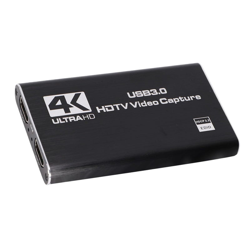 بطاقة التقاط فيديو 4K HDMI مع USB 3.0 و Loop Out بدقة 1080P و 60 إطارًا في الثانية ومدخل ميكروفون 3.5 ملم للبث المباشر - Image 3