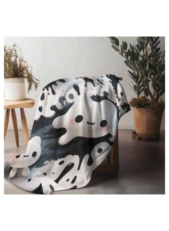 عام بطانية رقيقة من الفانيلا الكرتونية للأطفال أو الطلاب (دافئة ومريحة ومناسبة للنوم والألعاب) 100 سم * 150 سم - 205 - Image 1