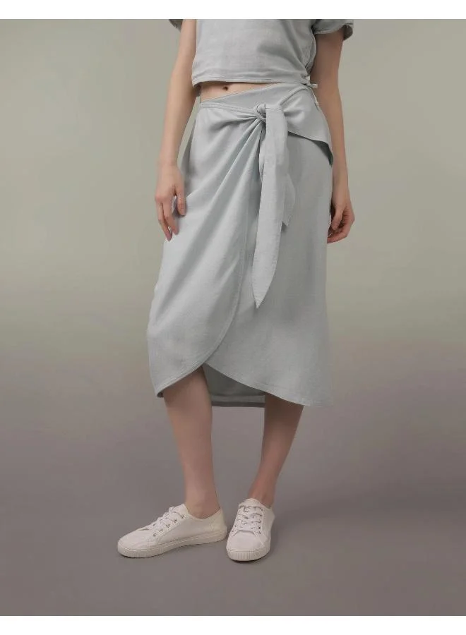 امريكان ايجل 4823 FAUX WRAP MIDI SKIRT