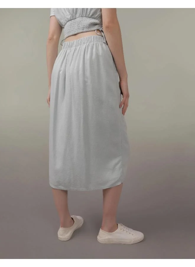 امريكان ايجل 4823 FAUX WRAP MIDI SKIRT