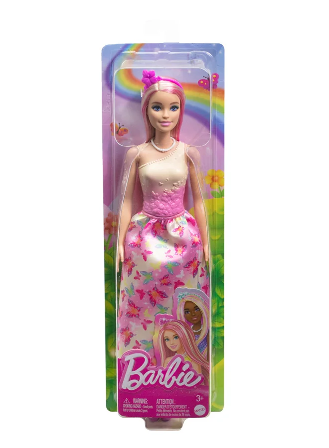 باربي Dreamtopia Princess, Fashion Doll With Removable Skirt, Shoes & Headband (Styles May Vary)
