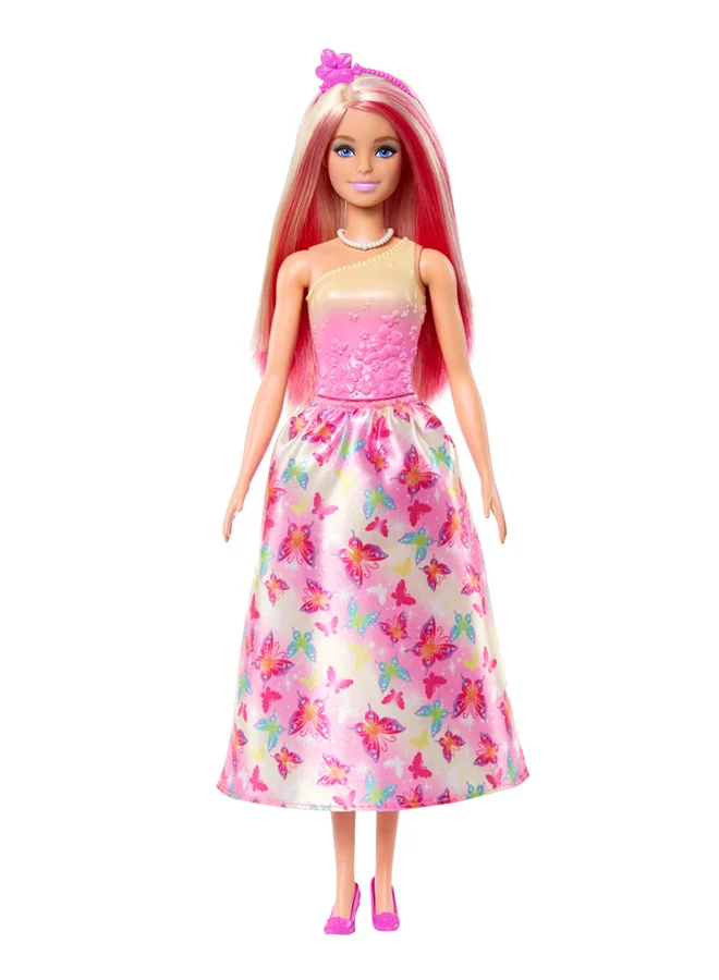 باربي Dreamtopia Princess, Fashion Doll With Removable Skirt, Shoes & Headband (Styles May Vary)
