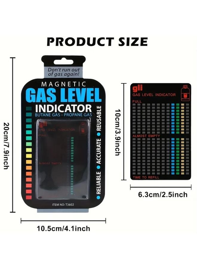 1pc Propane Butane LPG Gas Tank Test Card PET Cardboard Uncharged for RV Camping - Image 3