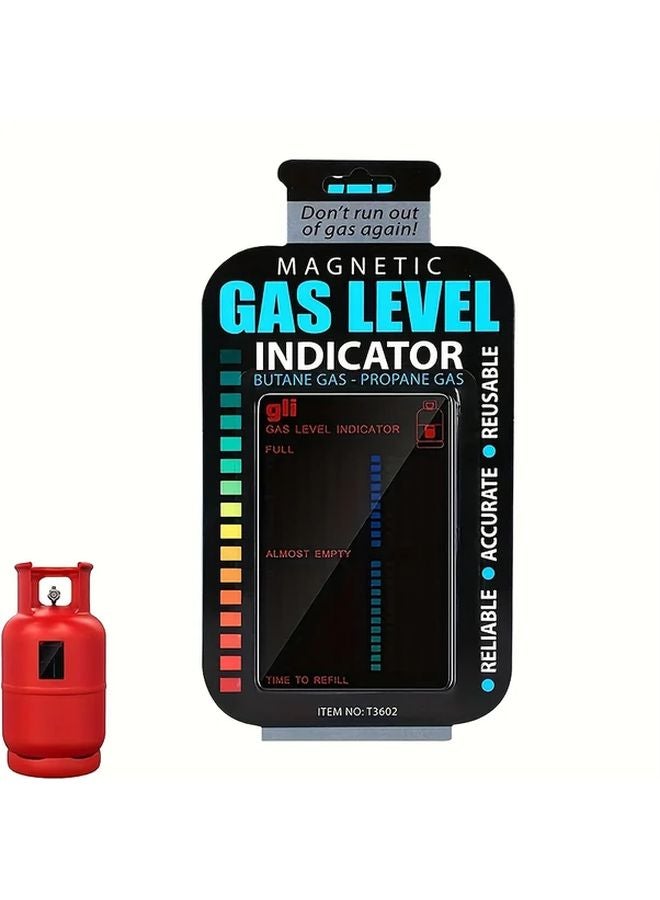 1pc Propane Butane LPG Gas Tank Test Card PET Cardboard Uncharged for RV Camping - Image 1