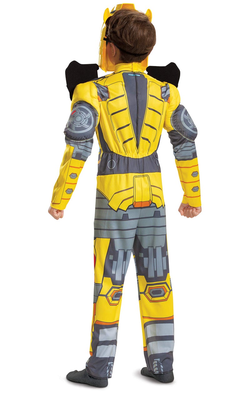 Disguise Kid's Transformers Bumblebee Muscle Costume - Child Bumblebee Cosplay Outfit - Boys & Girls Transformers Costumes L - Image 2