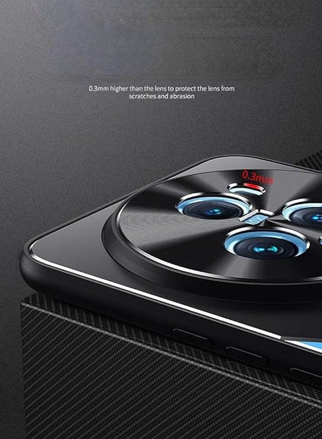 عام مناسب لحافظة Honor Magic 5 Pro الواقية وحافظة الحماية الراقية والأنيقة للأعمال ذات المعدن المطفي والعالي الجودة. - Image 4