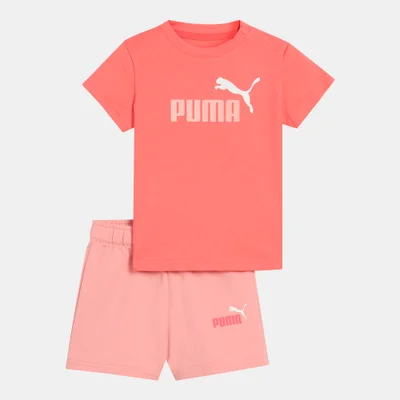 PUMA Kids' Minicats Essentials T-Shirt and Shorts Set