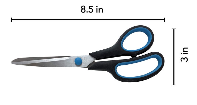 Clipco Stainless Steel Scissors with Ergonomic Handle (Pack of 30) - Image 4