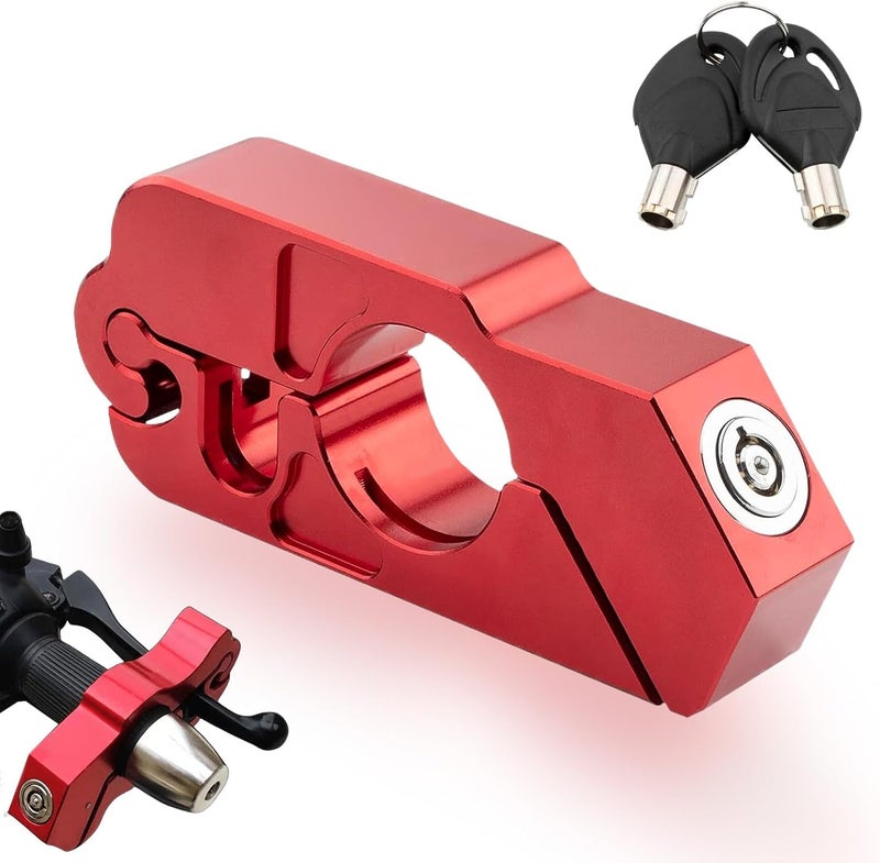 Vegena Motorcycle Handlebar Lock, Grip Lock, Brake Lever Lock, Scooter Brake Clutch Security Locks, Aluminum Alloy Motorcycle Grip Lock with 1 Keys for Scooters Motorcycles Atv's - Image 1