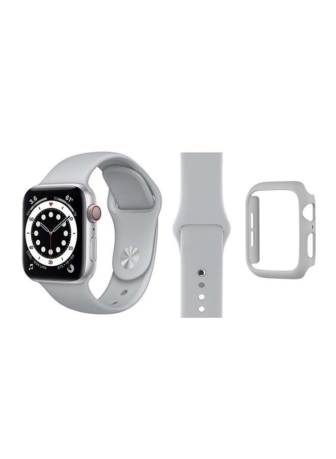 NIBEMINENT Bumper Replacement Band For Apple Watch Series 6/SE/5/4 Grey