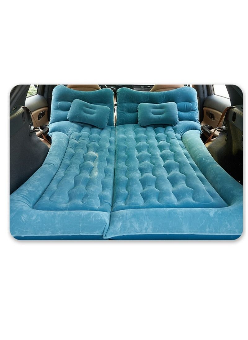 Sharpdo - Inflatable Mattress Air Bed With 2 Storage Piers for Car Travel and Camping 181K Green - Image 1
