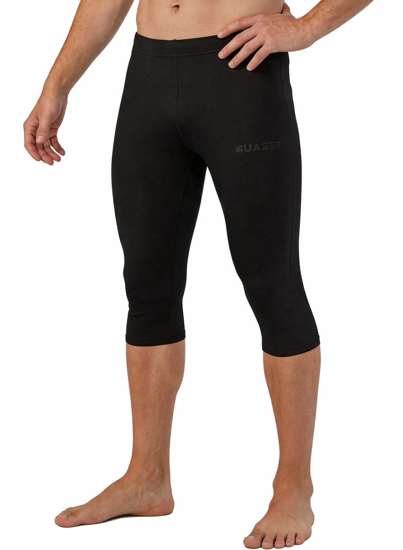 QUASER Sports Capri Pants Men Fitness Sportswear trасksuit Bottoms Skinny Sweatpants Trousers Gyms Running Pants - Image 3