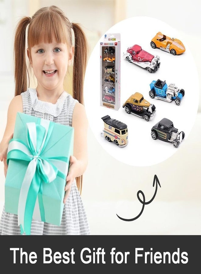 Royals hub Model Alloy Vehicle Model Vintage Metal Cars 6 Pcs Vehicles, Car Play Set for Toddlers,Boys Die-Cast Car Set, Birthday Decorations Gift Movie Vehicle Racing for Kids - Image 5