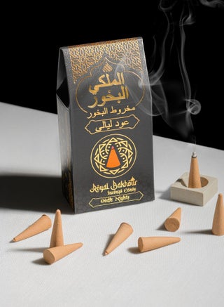 Royal Bakhour Cones – Premium Bakhour Cones with Rich Oud Fragrance for Home, Office & Prayer Room  for Luxury Air Freshening, 30 Cones - Oudh Nights - view 3