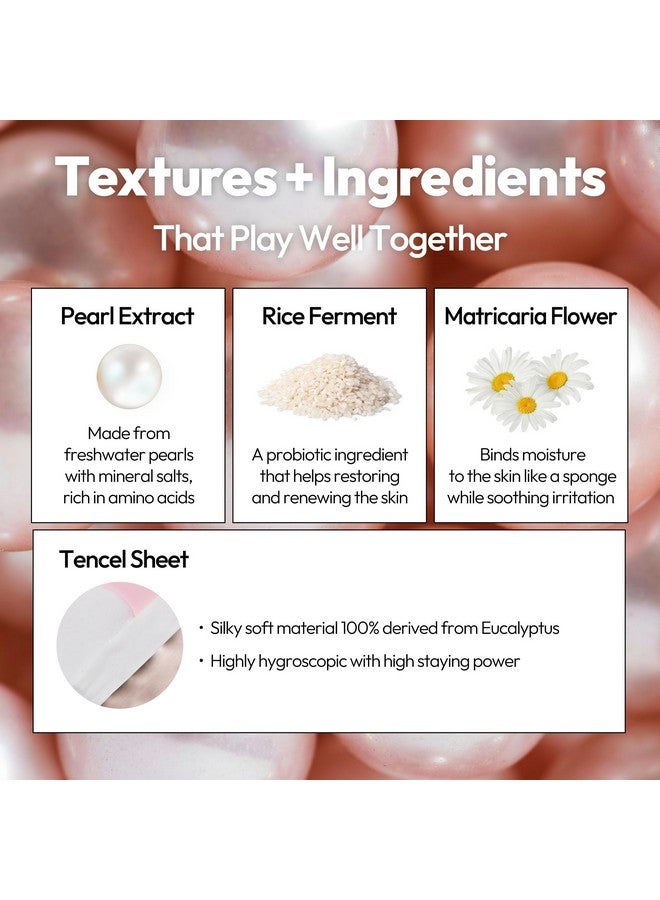 لابكوس قناع اللؤلؤ، قناع يومي للوجه يحتوي على البروبيوتيك لتنقية البشرة، المفضل لدى الجمال الكوري، عبوة من 5 قطع - Image 3