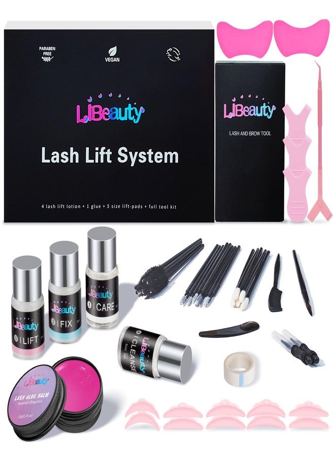 Libeauty Lash Lift Kit with Lash Glue Balm, 2-in-1 Eyelash Perm Kit, 4-6 Weeks Eyelash Lift & Eyebrow Lamination, Complete Tools for Beginners & Professionals - Image 1