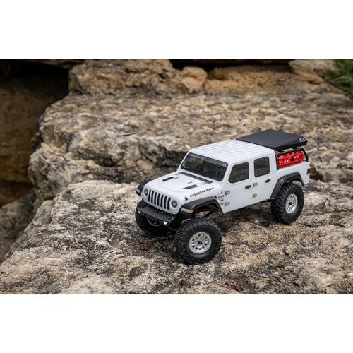 AXIAL شاحنة RC محورية SCX24 جيب غلاديتور 4x4 زاحف صخري مزود بمحرك كهربائي جاهز للتشغيل AXI00005V2T4 - Image 4