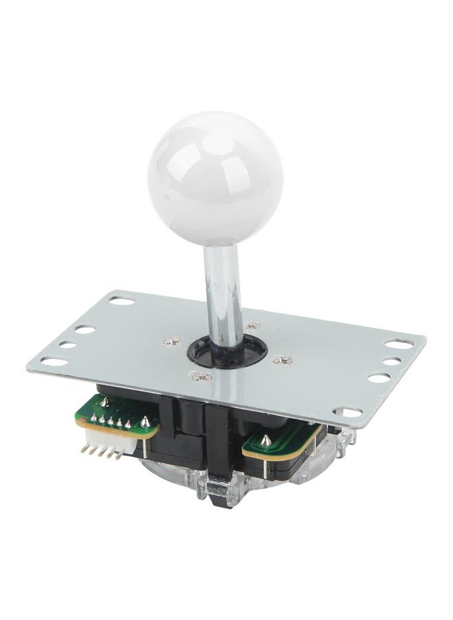 Thoraya - Arcade Joystick Gamepad DIY Joystick Arcade Game Fighting Stick Replacement Parts Pin Circuit Board with Ball Head White - Image 1