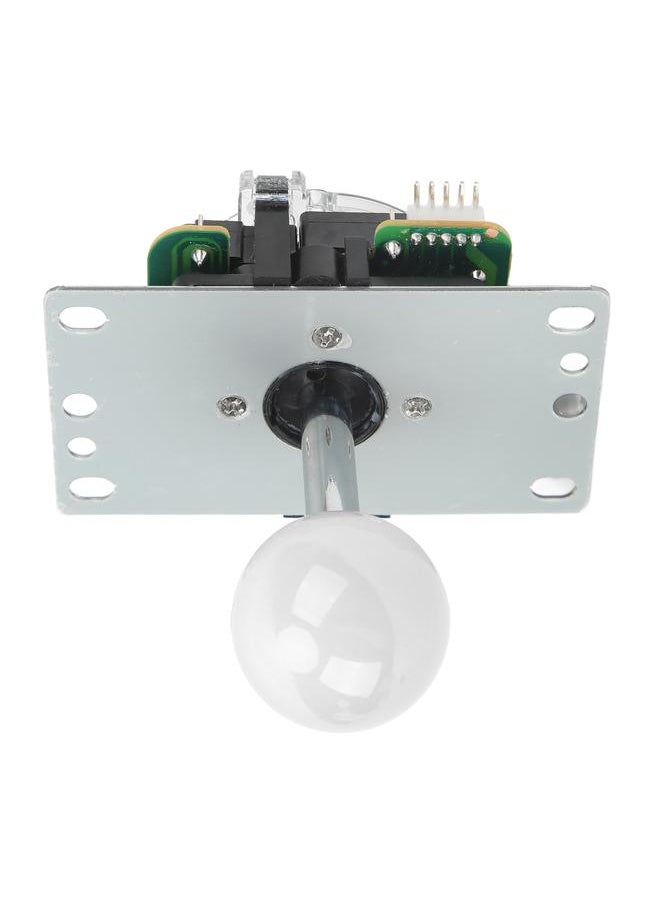 Thoraya - Arcade Joystick Gamepad DIY Joystick Arcade Game Fighting Stick Replacement Parts Pin Circuit Board with Ball Head White - Image 1