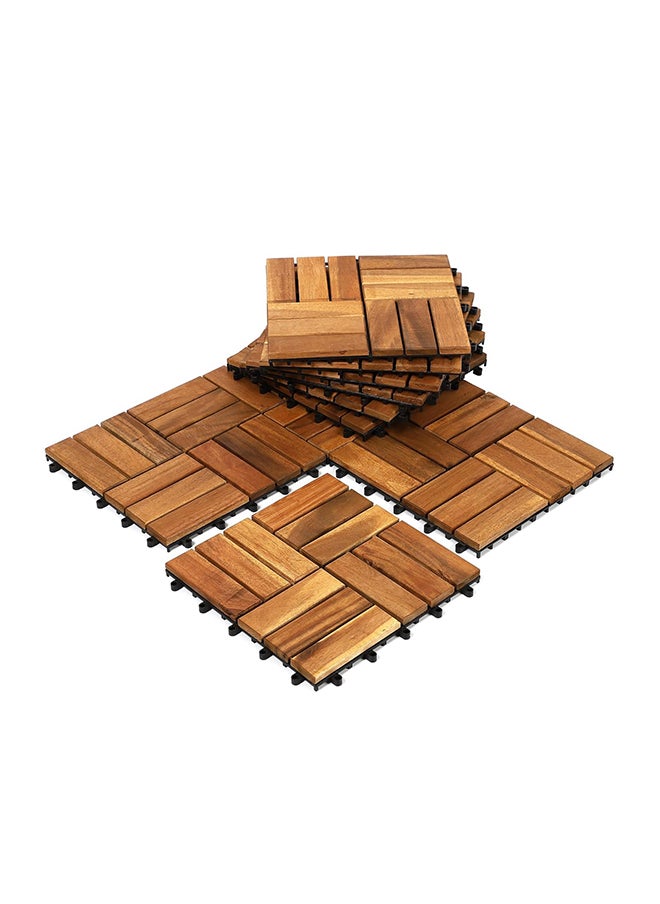 HOME TASTE Hometaste Vintage Wooden Wall Planter Handcrafted Decorative Artificial Flowers Basket For Hanging Flower Baskets And Vases - Artisanal Decor Piece (5_Pieces)  - Image 1