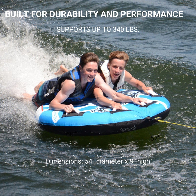 Rave Sports Storm Boat Towable Tube - Inflatable Boating Tube for 1-2 - Image 4