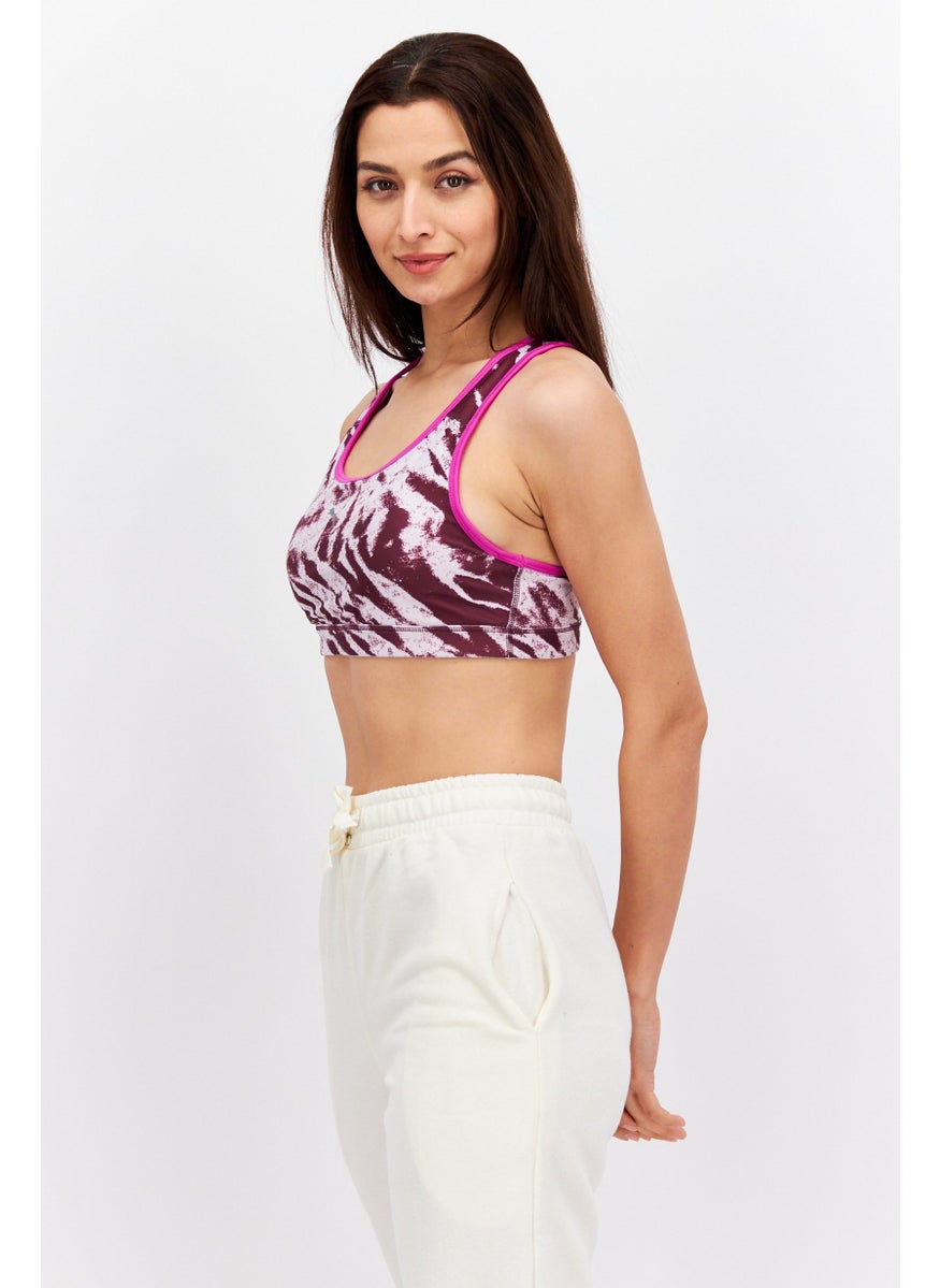 PUMA - Women Sportswear Fit Padded Training Sports Bra, Purple Combo - Image 1