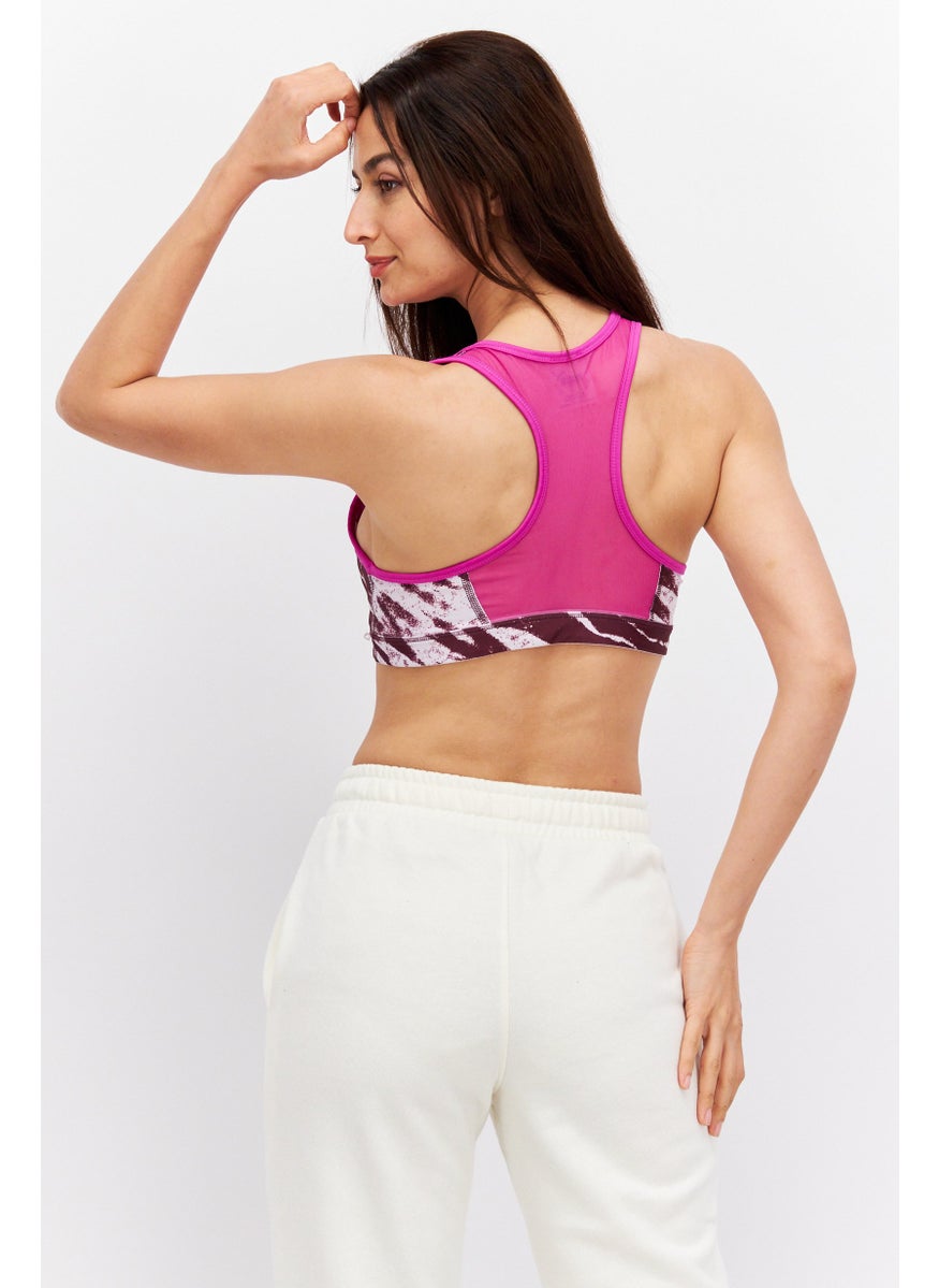 PUMA - Women Sportswear Fit Padded Training Sports Bra, Purple Combo - Image 1