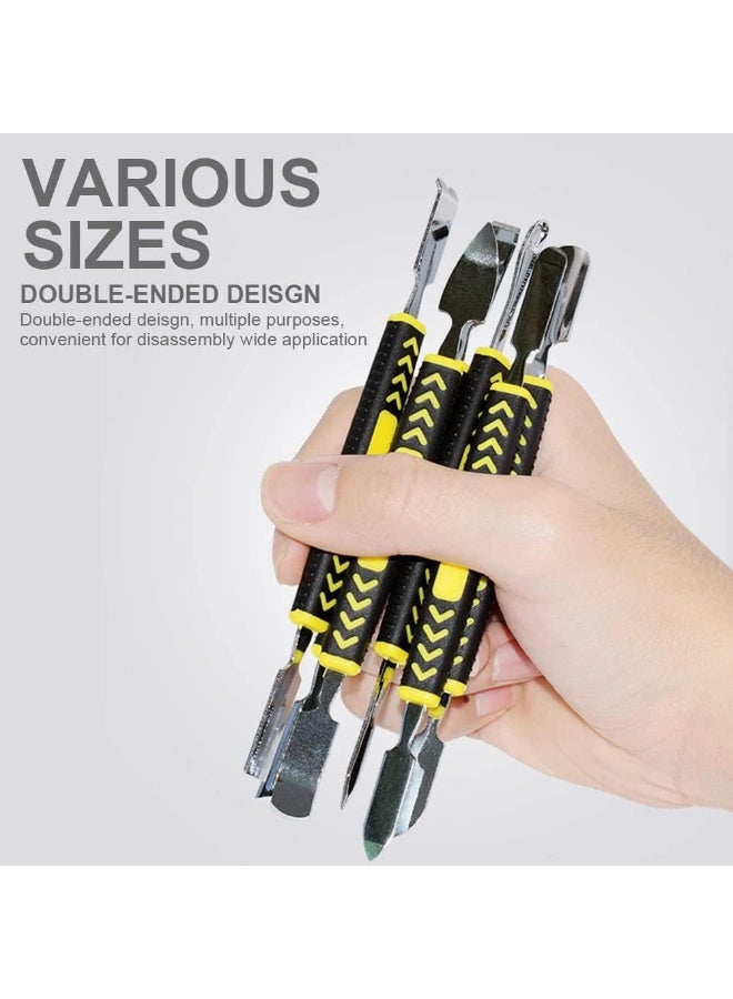 Rubik 6In1 Crowbar Pry Bar Repair Tools Kit Set, Double-Headed, For Electronics Mobile Phone pieces Prying Opening Disassembly Scraper, Metal Dual Ends Spudger Set  - Image 4