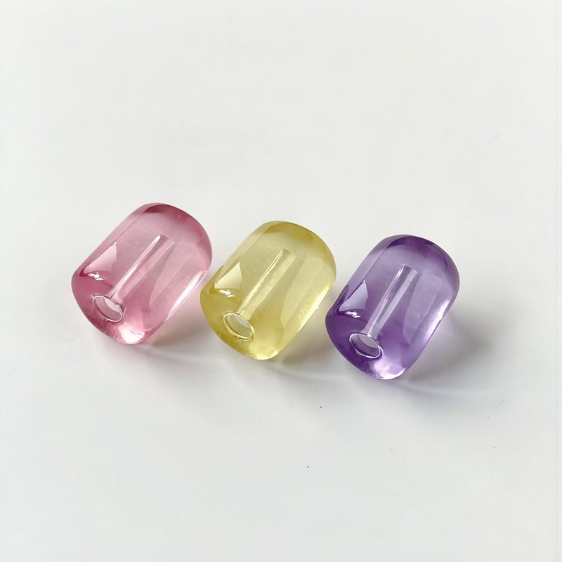 Smooth Hole Glass Tulip Beads No Snag No Thread Break Craft Supplies - Image 5