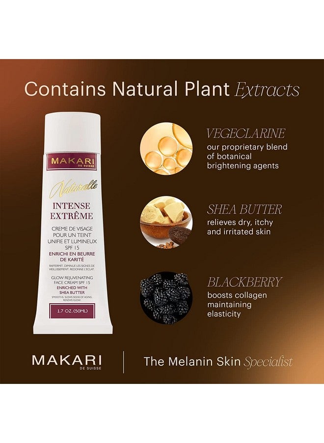 ماكاري كريم الوجه Naturalle Intense Extreme Brightening (1.7 أونصة) | علاج مضاد للشيخوخة ومفتح لندبات حب الشباب وعلامات التمدد والتجاعيد | مرطب للبشرة الجافة بزبدة الشيا وعامل حماية من الشمس 16 - Image 4