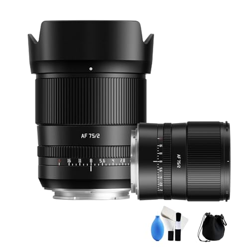 TTArtisan 75mm F2 Full Frame Auto Focus Portrait Lens Large Aperture for Leica for Sigma for Panasonic L Mount Cameras Black - Image 1
