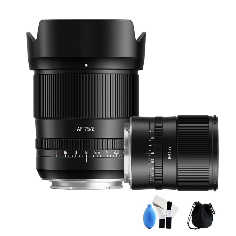 TTArtisan 75mm F2 Full Frame Auto Focus Portrait Lens Large Aperture for Leica for Sigma for Panasonic L Mount Cameras Black - Image 2