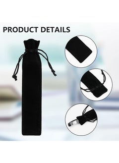 Depend Black Velvet Pen Pouches, 20 Pack Single Pen Gift Bags For School  Office And Business Gifts, Drawstring Pen Holders For Elegant Packaging  - Image 3