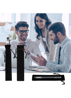 Depend Black Velvet Pen Pouches, 20 Pack Single Pen Gift Bags For School  Office And Business Gifts, Drawstring Pen Holders For Elegant Packaging  - Image 4
