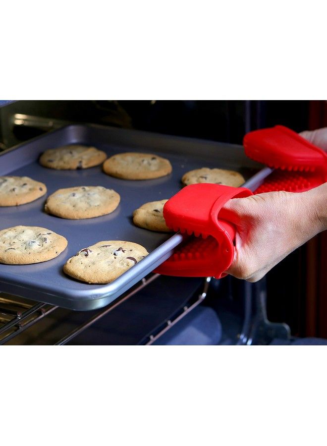 Dexas Mini Silicone Oven Mitt With Raised Nibs Red - Image 4