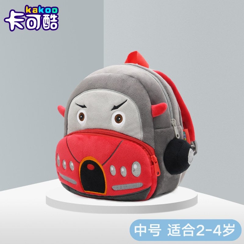 Plush Kids Backpack, Medium Convertible Car Vehicle Design, Soft Lightweight School Bag for Toddlers and Preschool Kids - Image 5