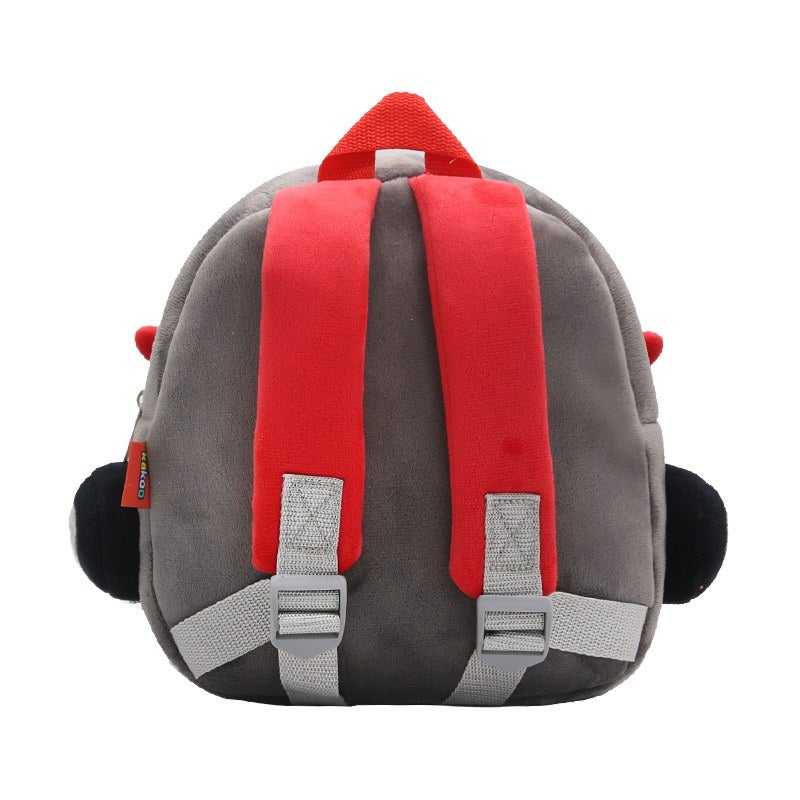 Plush Kids Backpack, Medium Convertible Car Vehicle Design, Soft Lightweight School Bag for Toddlers and Preschool Kids - Image 4