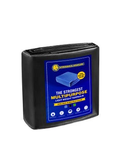 Strongapaulin STRONGAPAULIN Tarpaulin 200 GSM Tirpal Tadpatri Tharpai Thadika Extra Strong Reinforced Eyelets UV Resistant 100 Waterproof Virgin 6 Layer MLCL 3D Rib Technology 9ftx6ft Black  - Image 1