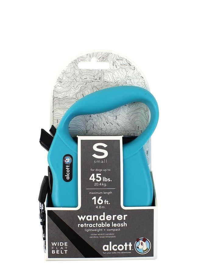 Alcott Wanderer Retractable Leash, Small, Blue - Image 1